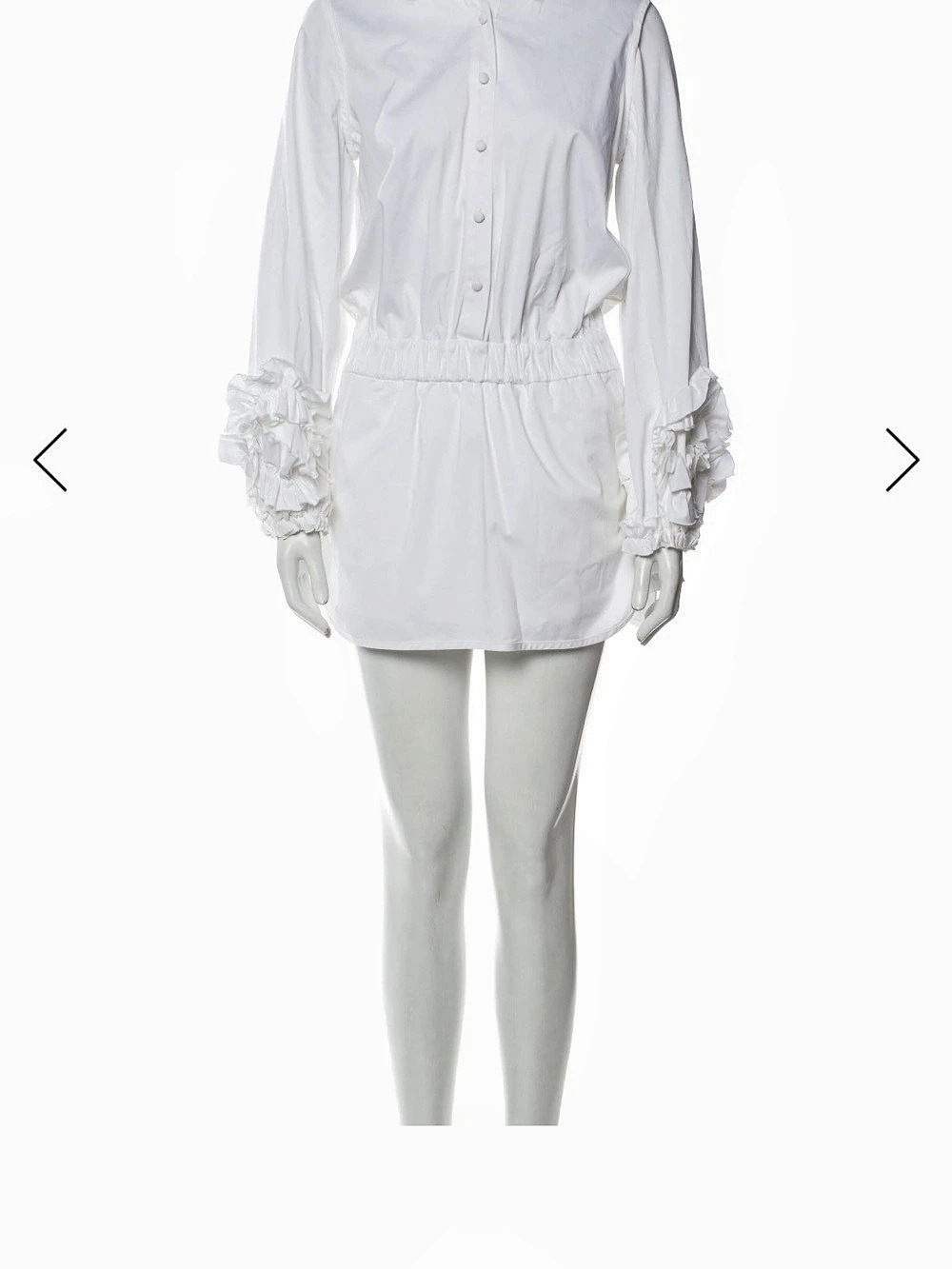 Alexis Ruffled Sleeve Blouse White Small Like New